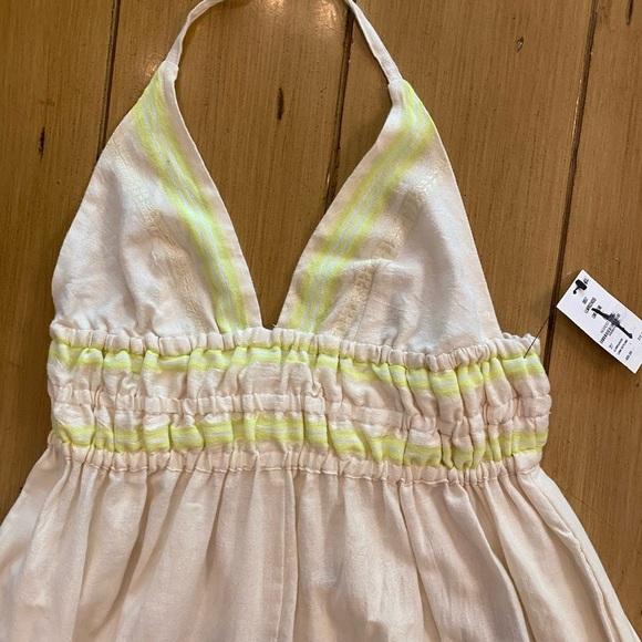 LEMLEM Women’s gete triangle halter maxi dress in lomi keylime NEW large - Picture 6 of 16